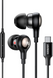 Навушники провідні EP103 In-Ear Earphones Type-C Connector чорні (30638) MB-89263 фото 1