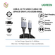 Кабель UGREEN US288 USB-C Male to USB 2.0 Male Cable Aluminum Braid 3m Space Gray (60408) MB-100305 фото 3