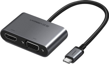 Адаптер CM162 USB-C to HDMI + VGA +USB 3.0 Adapter with PD (50505) MB-90386 фото