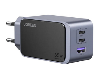СЗУ X553 Nexode Air GaN Tech USB + 2 x USB Type-C 65W серый (35042) MB-95446 фото