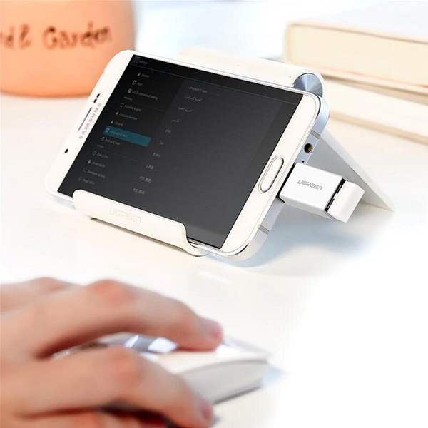 Адаптер US195 Micro USB to USB 2.0 OTG Adapter белый (30529) MB-82301 фото