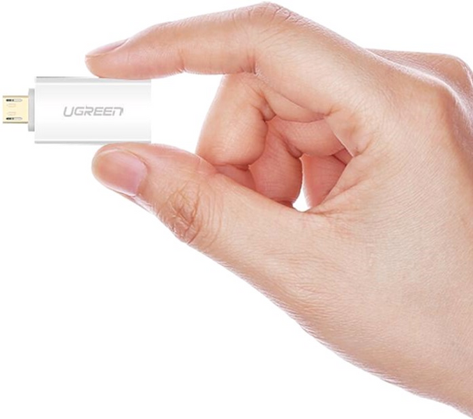 Адаптер US195 Micro USB to USB 2.0 OTG Adapter белый (30529) MB-82301 фото