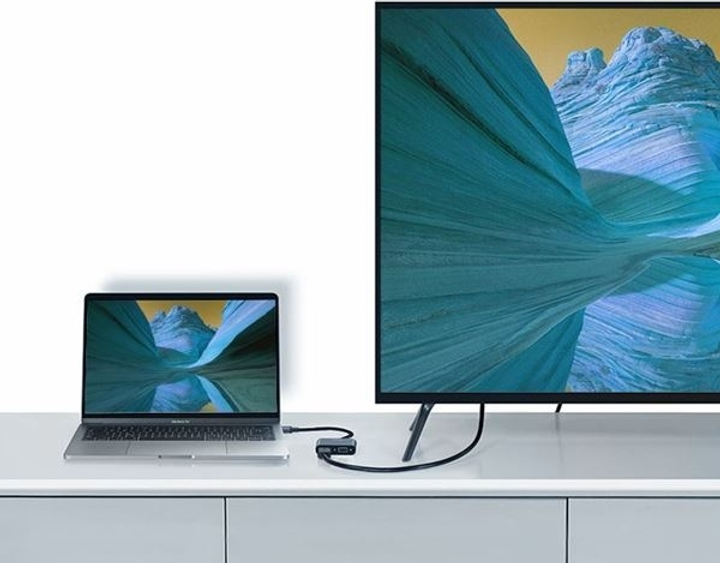Адаптер CM162 USB-C to HDMI + VGA +USB 3.0 Adapter with PD (50505) MB-90386 фото