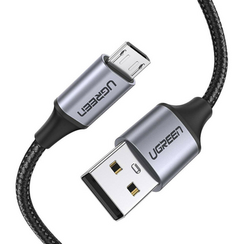 Кабель US290 Micro USB 2.0 Cable 1M чорний (60146) MB-78776 фото