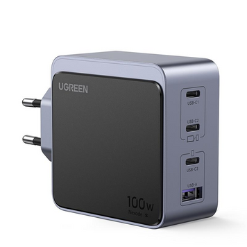 СЗУ X565 Nexode Air USB+3xUSB-C 100W GaN Tech QC4.0 PD3.0 серый (35043) MB-95449 фото