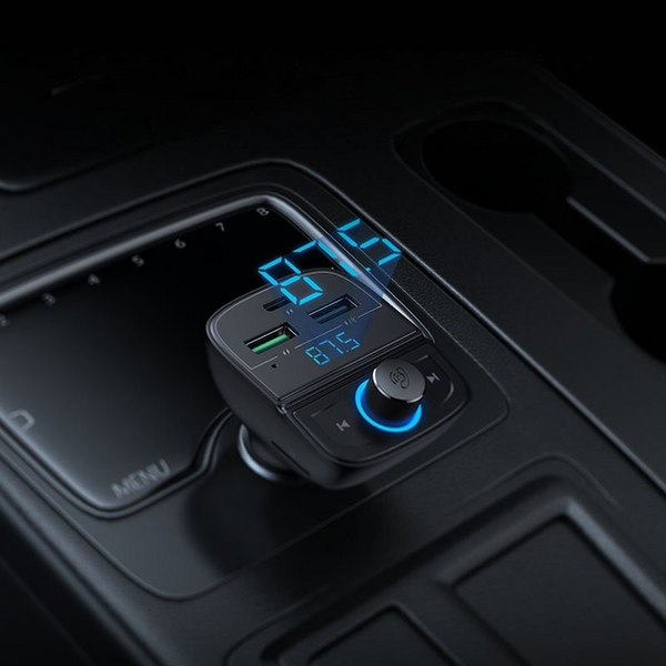 FM-модулятор CD229 Bluetooth Car Charger (5.0+PD+QC3.0+USB Flash Drive+TF) (чорний) (80910) MB-86001 фото