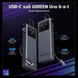 Хаб Ugreen Uno 6 в 1 4K 60Гц HDR 2x USB-C + 2x USB-A 10 Гбіт/с PD 100 Вт Сірий (35998) MB-98790 фото 2