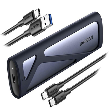 Внешний карман CM400 SATA/PCIe NVMe M.2 SSD to USB 3.2 серый (90264) MB-92268 фото