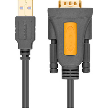 Кабель UGREEN CR104 USB to DB9 RS-232 Male Adapter Cable 3м Black (20223) MB-98807 фото