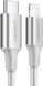 Кабель US304 USB-C to Lightning M/M Cable Aluminum Shell Braided 1.5m (сірий) (70524) MB-94002 фото 1