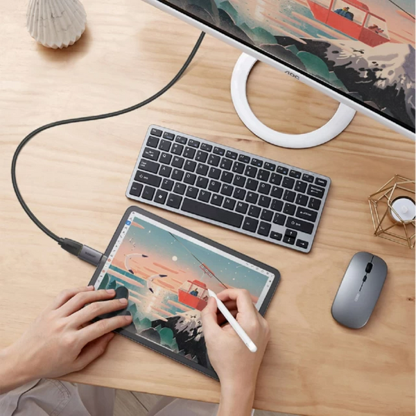 Адаптер US320 USB-C to HDMI Adapter (серый) (70450) MB-87692 фото