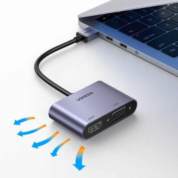 Адаптер CM449 USB 3.0 to HDMI+VGA Converter (20518) MB-87695 фото