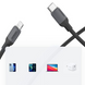 Кабель US387 USB-C to Lightning Silicone Cable 1m (чорний) (20304) MB-87675 фото 5
