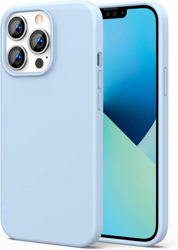 Защитный силиконовый чехол LP545 Silky Silicone для iPhone 13 Pro голубой (90333) MB-87784 фото