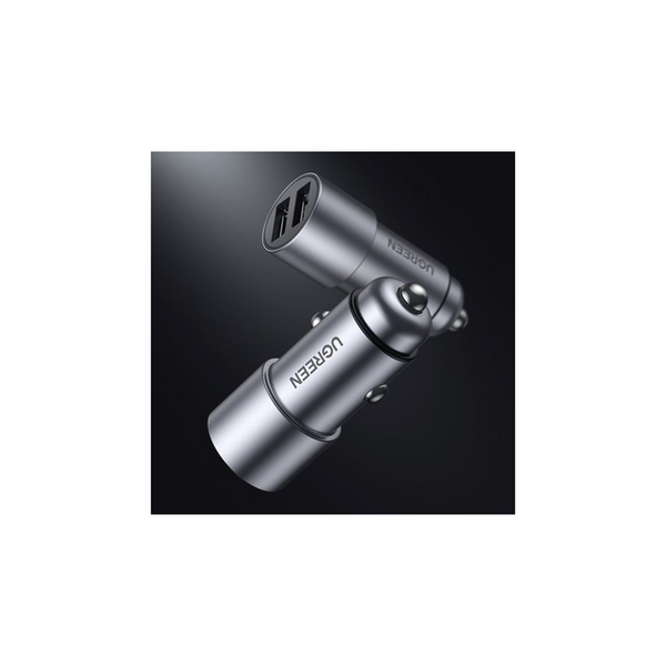 АЗП CD130 24W Dual USB-A Car Charger сірий (50592) MB-87788 фото