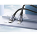 Кабель US304 USB-C to Lightning M/M Cable Aluminum Shell Braided 2m (черный) (60761) MB-94514 фото 3