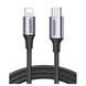 Кабель US304 USB-C to Lightning M/M Cable Aluminum Shell Braided 2m (черный) (60761) MB-94514 фото 1