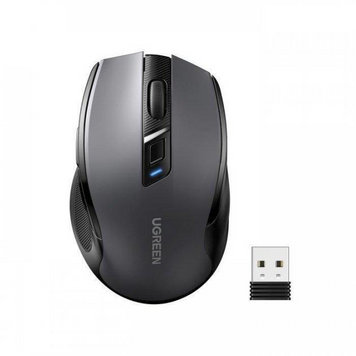 Бездротова миша MU006 Ergonomic Wireless Mouse 2.4G Wireless чорна (90855) MB-89285 фото