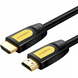 Кабель HD101 HDMI Round Cable 2m (жовтий/чорний) (10129) MB-86046 фото 1