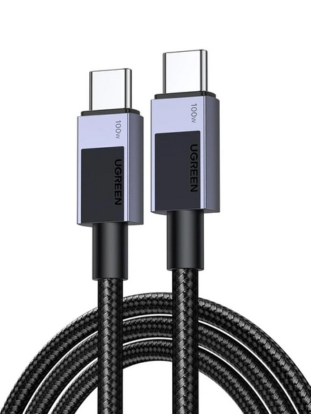 Кабель Ugreen L512 USB Type-C to USB Type-C 100W 1m Black (45063) MB-98797 фото