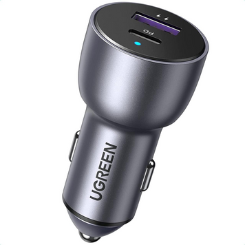 АЗУ CD213 42.5W Car Charger Alu Case (темно-синий) (60980) MB-85999 фото