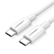 Кабель US264 USB 2.0 Type-C Male to Type-C Male Cable Nickel Plating ABS 1m білий (60518) MB-78738 фото 1