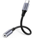 Аудіо кабель AV142 USB Type C to 3.5mm Female Cable 10cm (сірий) (30632) MB-87674 фото 2