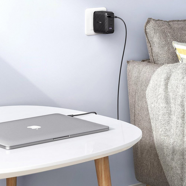 МЗП CD224 GaN Tech USB-A+3xUSB-C Fast Charger 65Вт EU чорний (70774) MB-89265 фото