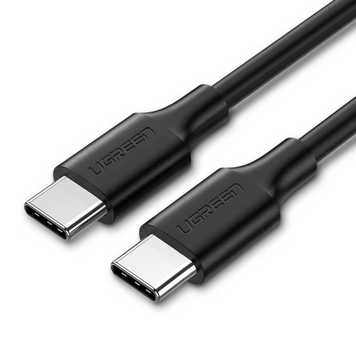Кабель US286 USB 2.0 Type C to Type C Cable Nickel Plating 1.5m (черный) (50998) MB-94063 фото