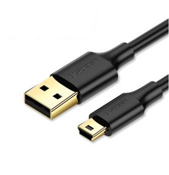Кабель US132 USB 2.0 A Male to Mini 5 Pin Male Cable 1.5m чорний (10385) MB-82321 фото