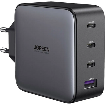 СЗУ CD226 GaN 3xUSB-C+1xUSB 100W EU + cable 1.5m черный(90575) MB-89288 фото