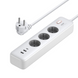 Подовжувач CD286 30W 3 AC Power Strip with Master Switch (2A1C) EU білий (25357) MB-93957 фото