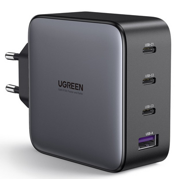 СЗУ CD226 GaN Fast Charger 1*USB-A+3*USB-C 100W EU (40747) MB-87682 фото