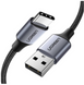 Кабель US288 USB-A 2.0 - USB-C Cable Nickel Plating Aluminum Braid 2m чорний (60128) MB-78734 фото 3