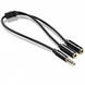 Аудіо кабель-адаптер AV141 3.5mm Male to 2 Female Audio Cable ABC Case чорний (30620) MB-82332 фото 3