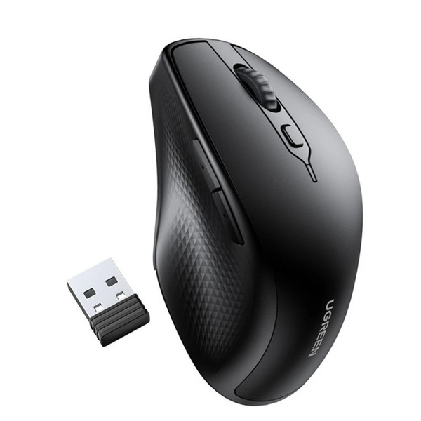 Бездротова миша MU101 Ergonomic Contoured-Shape Design чорна (90395) MB-92298 фото