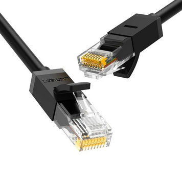 Кабель UGREEN NW102 Cat 6 U/UTP Lan Flat Cable 15m (Black) (50180) MB-99815 фото