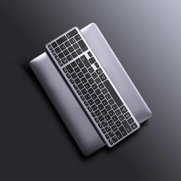 Клавіатура KU005 Ultra Slim EN срібний/чорний (15258) MB-94018 фото