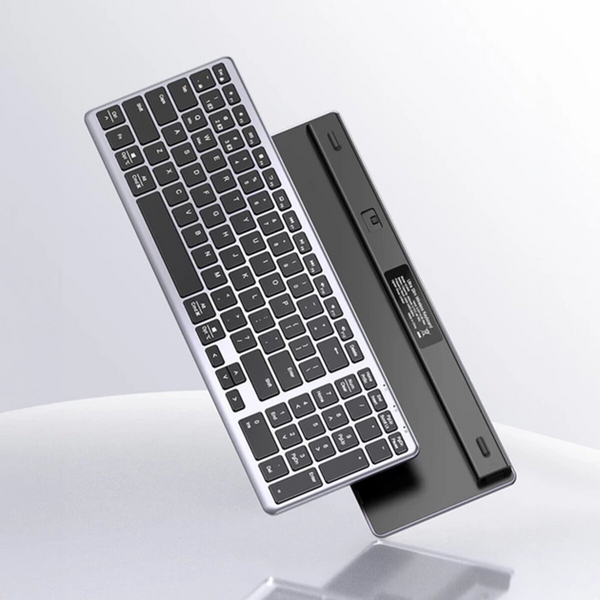 Клавіатура KU005 Ultra Slim EN срібний/чорний (15258) MB-94018 фото