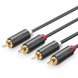 Кабель AV104 2RCA Male to 2RCA Male Cable 2m черный (10518) MB-82338 фото 2