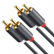 Кабель AV104 2RCA Male to 2RCA Male Cable 2m черный (10518) MB-82338 фото 1