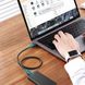 Кабель US501 USB-C to USB-C Thunderbolt 4 Cable 0.8m чорний (30389) MB-90382 фото 4
