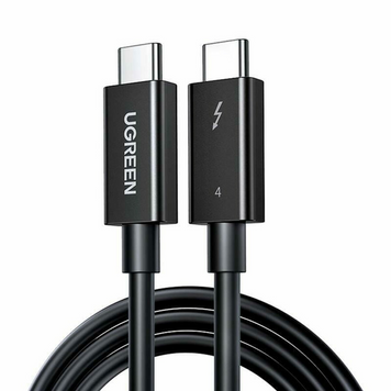 Кабель US501 USB-C to USB-C Thunderbolt 4, 40Gbps, 100W, 2 м, черный (60621) MB-92276 фото