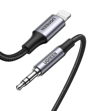 Кабель US315 Lightning to 3.5mm Aux Cable Aluminum Shell (70509) MB-78770 фото