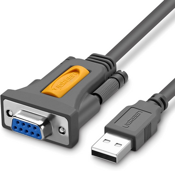 Кабель CR104 USB to DB9 RS-232 Female Adapter Cable 1.5 м чорний (20201) MB-95442 фото