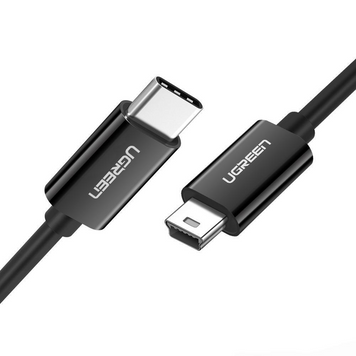Кабель US142 Mini USB to Type C 2A 1M чорний (50445) MB-94005 фото