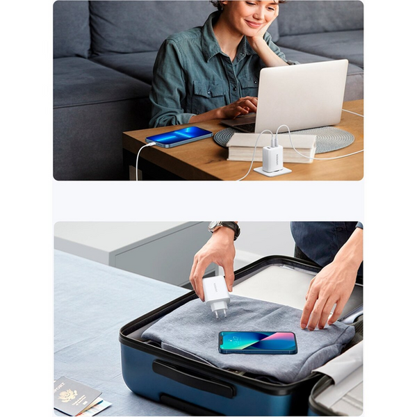 МЗП CD275 65W 2C1A Fast Charger CD275 65W білий (90496) MB-93955 фото