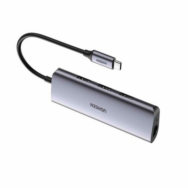 Хаб CM252 USB-C to 3 x USB 3.0+RJ45+Micro USB Multifunction Adapter (60718) MB-78808 фото