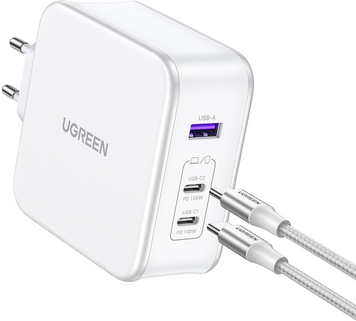СЗУ CD289 GaN Fast Charger 140Вт with Cable белый (15339) MB-92293 фото