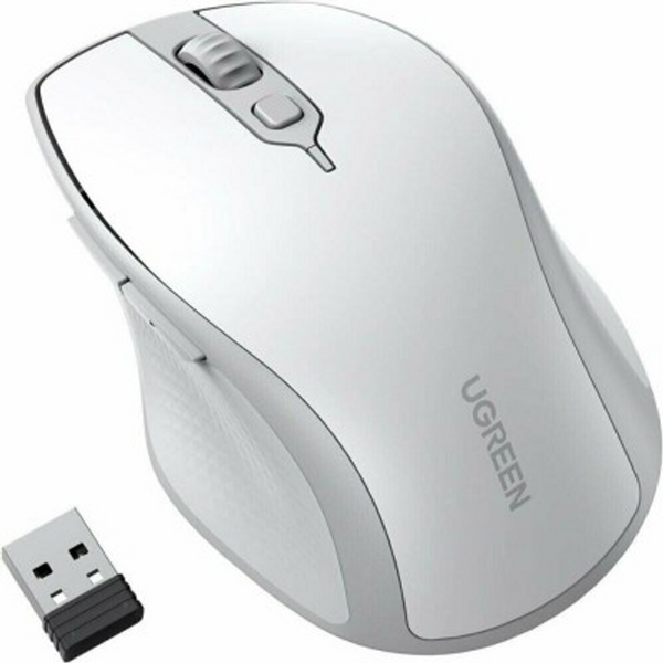 Бездротова миша Ergonomic Wireless Mouse MU101 біло-сіра (15805) MB-93942 фото